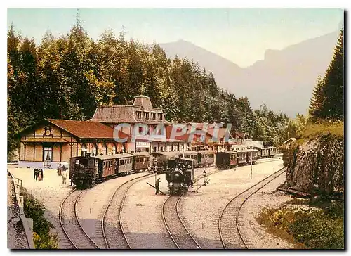 Cartes postales moderne Gros trafic a Brunig-Hasliberg vers 1900