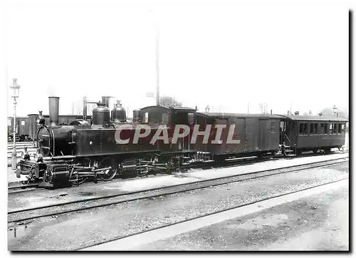 Cartes postales moderne Yverdon - Ste-Croix  Un train en gare d'Yverdon vers 1900