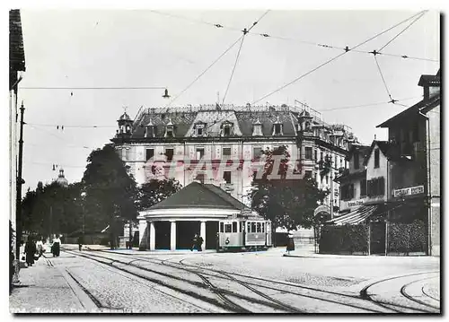Moderne Karte verein tram-museum zuerich Staedtische Strassenbahn Zuerich. Motorwagen 169 am Kreuzplatz um 192