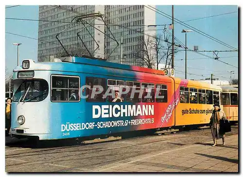 Cartes postales moderne Reklamestrassenbahnen Tw 2406