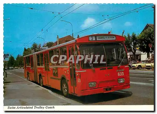 Cartes postales moderne Swiss Articulated Trolley Coach