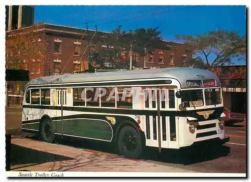 Cartes postales moderne Seattle Trolley Coach