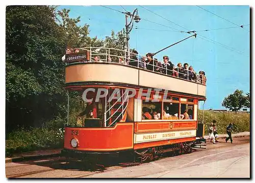 Cartes postales moderne A late example of an open top tram