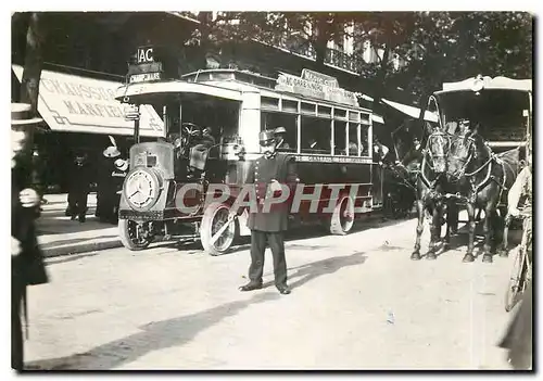 Cartes postales moderne Paris 1900 La circulation sur un boulevard