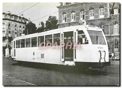 Cartes postales moderne Automotrice A Bogies 293 en livree creme a la Place Dailly