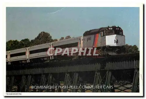 Cartes postales moderne Bombardier Push-Pull Commuter Cars