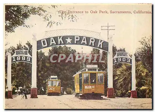 Cartes postales moderne The entrance to Oak Park Sacramento California