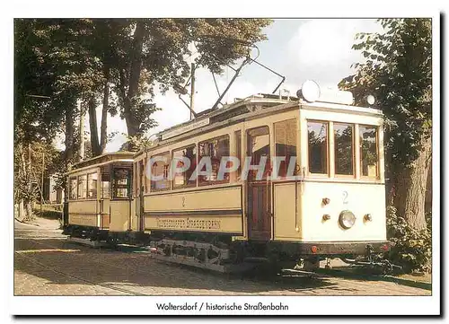 Moderne Karte Woltersdorf / historische Strassenbahn