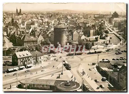 Moderne Karte Nuernberg Blick vom Hochhaus