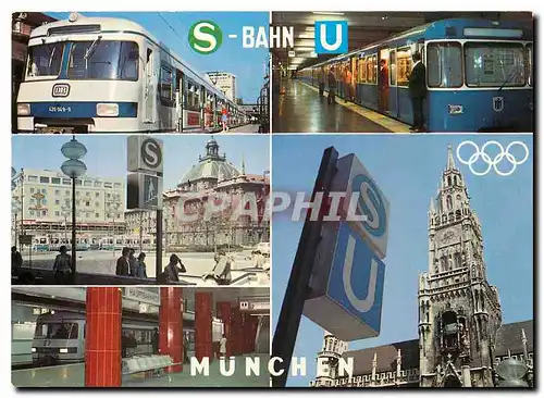 Cartes postales moderne S-Bahn U Muenchen