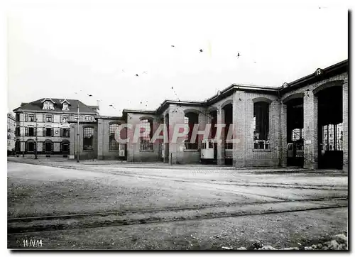 Cartes postales moderne verein tram-museum zuerich Das ehem. Depot Badenerstrasse aufgenommen am 11.April 1914