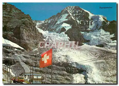 Cartes postales moderne Eigergletscher mit Eiger und Moench