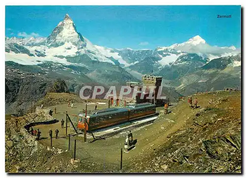 Cartes postales moderne Zermatt Gornergrat mit Matterhorn