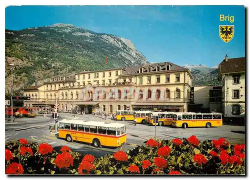 Cartes postales moderne Brig Bahnhofplatz