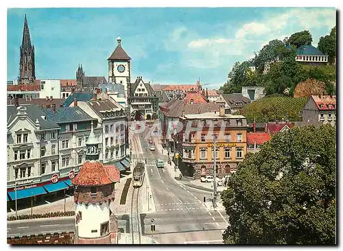 Moderne Karte Freiburg im Breisgau Muenster