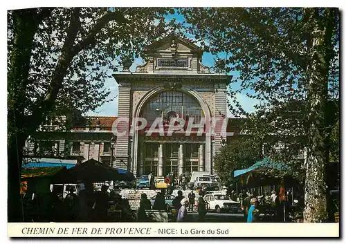 Moderne Karte Nice: La Gare du Sud