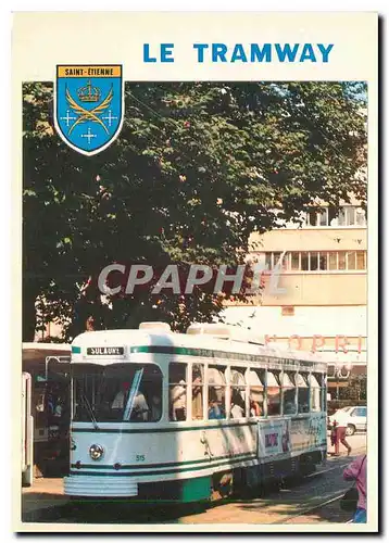 Cartes postales moderne Saint-Etienne Le tramway