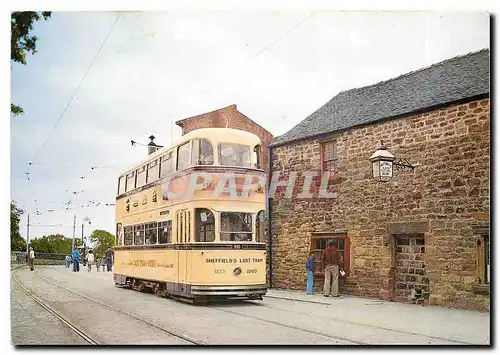 Cartes postales moderne Sheffield tram 510 ''Shefield's last tram''