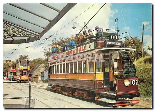 Cartes postales moderne Tramcar No.102 in the foreground is from Newcastle and was built in 1902