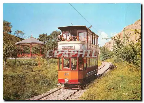 Cartes postales moderne Open balcony tramcar 22 from Glasgow displaying the ''white'' route livery