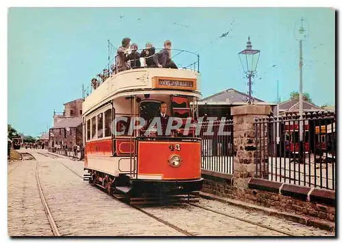 Moderne Karte The National Tramway Museum  Crich  Maltock  Derbyshire