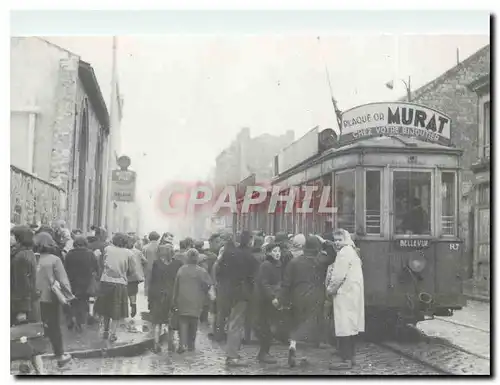 Moderne Karte Tramways et Trollybus de Saint-�tienne  � La Chal�assi�re en 1954