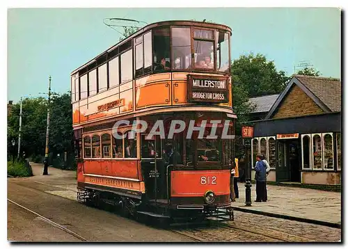 Moderne Karte The National Tramway Museum  Crich  Maltock  Derbyshire