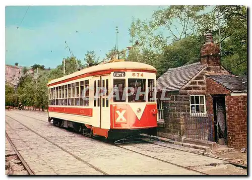 Moderne Karte The National Tramway Museum  Crich  Maltock  Derbyshire