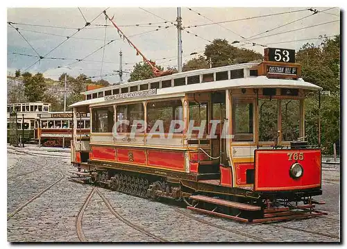 Moderne Karte The National Tramway Museum  Crich  Maltock  Derbyshire