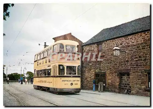 Moderne Karte The National Tramway Museum  Crich  Maltock  Derbyshire