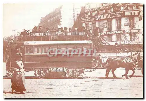 Cartes postales moderne Tramway � chevaux