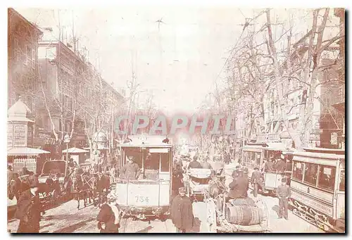 Cartes postales moderne Marseille. Le Cours Belsunce vers 1905