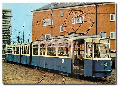 Cartes postales moderne jahre munchener straBenbahn 1876-1976