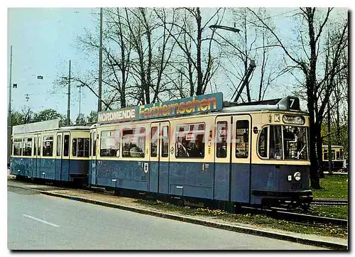 Cartes postales moderne jahre munchener straBenbahn 1876-1976