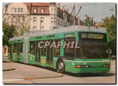 Moderne Karte Niederflur Gelenktrolleybus Baujahr 1995 Neoplan Kiepe