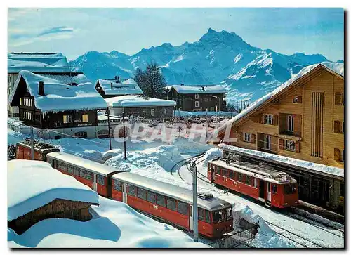 Cartes postales moderne Villars la gare et les Dents du Midi