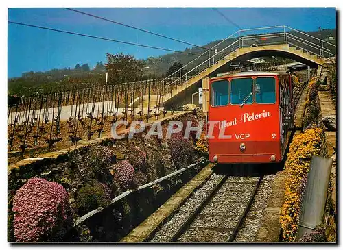 Cartes postales moderne Le Funiculaire Vevey Chadronne Mont P�lerin