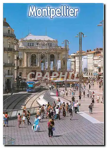 Cartes postales moderne Capitale du Languedoc Montperllier place de la Com�die