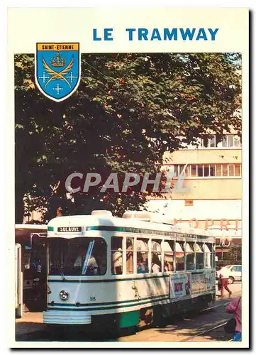 Moderne Karte Le Tramway Saint Etienne