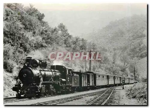 Moderne Karte Jugoslavische Eisenbahnen Schmalspur lokomotive