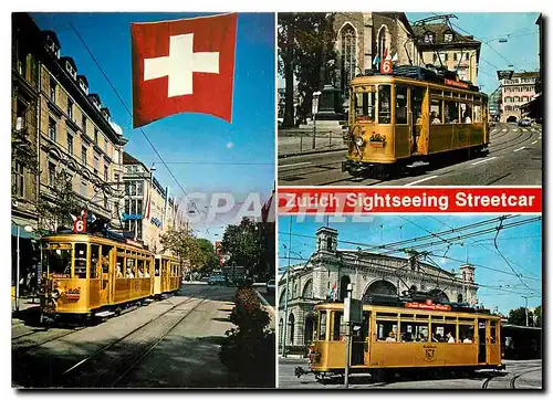 Cartes postales moderne Zurich Sighteseeing Streetcar Goldtimer