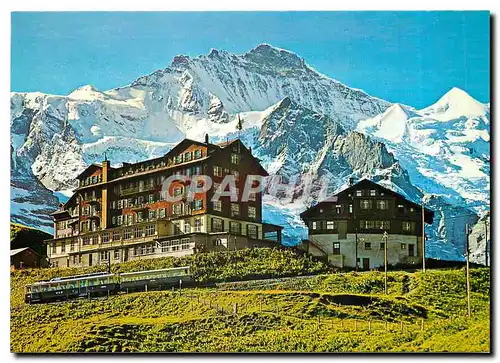 Moderne Karte KL Scheidegg hotels mit Jungfrau