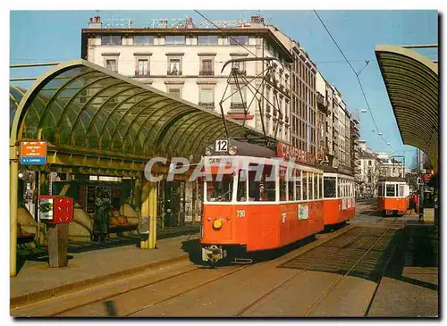 Cartes postales moderne Composition Be au Rond Point de Plainpalais