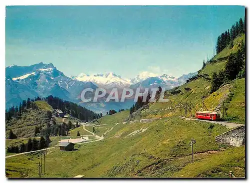 Cartes postales moderne Bretaye Les Dents de Morcles l'Aiguille Verte et le massif du Mont-Blanc