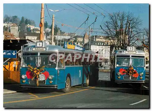 Cartes postales moderne Luzern Trolleybusse