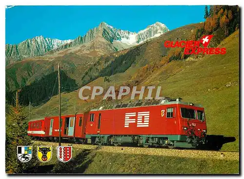 Cartes postales moderne Furka Oberalp Bahn Rhatische Bahn