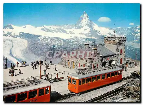 Moderne Karte Gornergrat et le Cervin