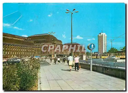Cartes postales moderne Messestadt Leipzig central station