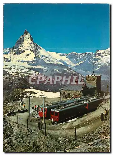 Cartes postales moderne Zermatt Gornergrat mit Matterhorn