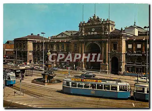 Cartes postales moderne Zurich Bahnhofplatz